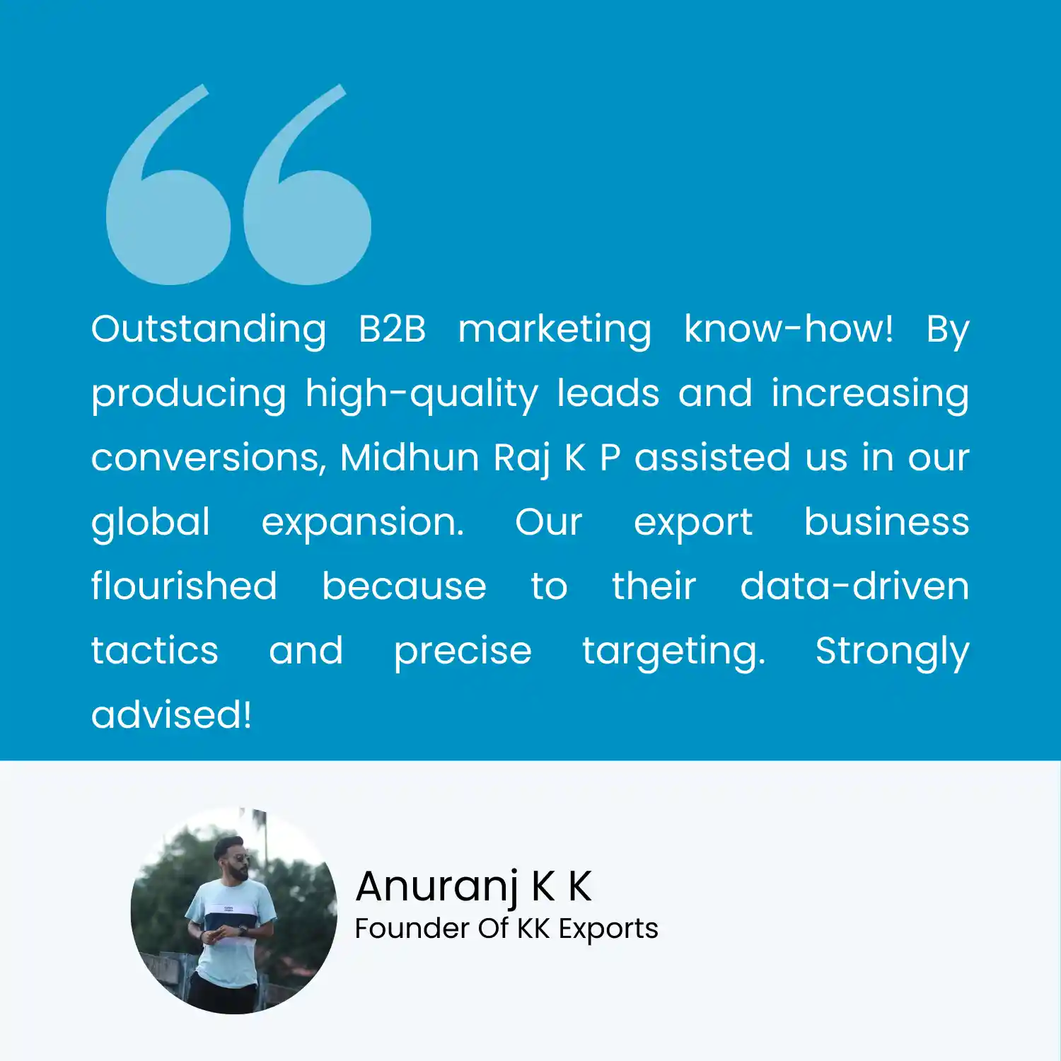 Client testimonials Best Digital Marketing Strategist in Kannur